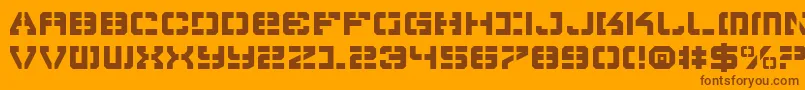 Vyper Font – Brown Fonts on Orange Background