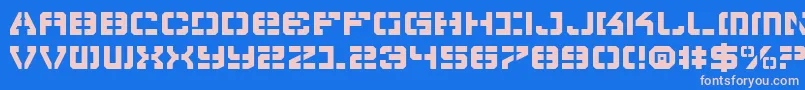 Vyper Font – Pink Fonts on Blue Background