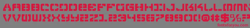 フォントVyper – 赤い文字の灰色の背景
