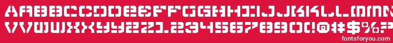 フォントVyper – 赤い背景に白い文字