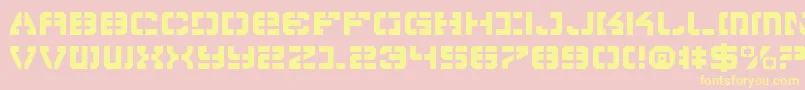 Vyper Font – Yellow Fonts on Pink Background