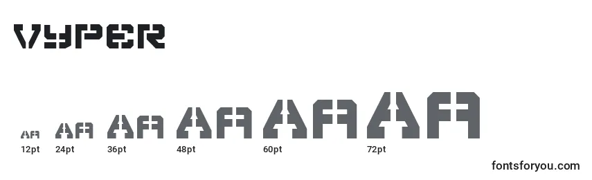Vyper Font Sizes