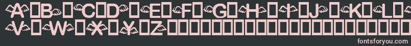 Angellust Font – Pink Fonts on Black Background