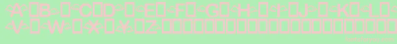 Angellust Font – Pink Fonts on Green Background