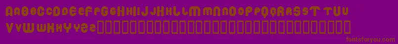 DrowningMonkey Font – Brown Fonts on Purple Background