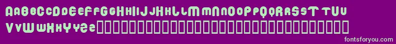 DrowningMonkey Font – Green Fonts on Purple Background