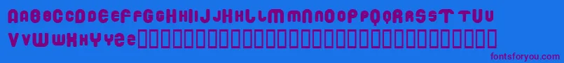 DrowningMonkey Font – Purple Fonts on Blue Background