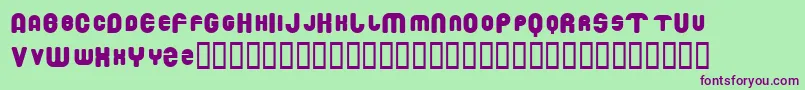 DrowningMonkey Font – Purple Fonts on Green Background