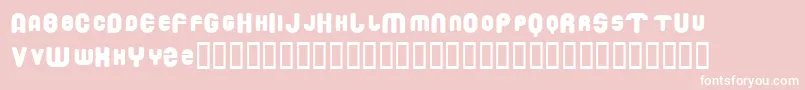 DrowningMonkey Font – White Fonts on Pink Background