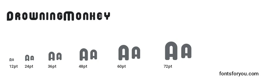 DrowningMonkey Font Sizes