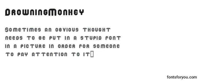 Обзор шрифта DrowningMonkey