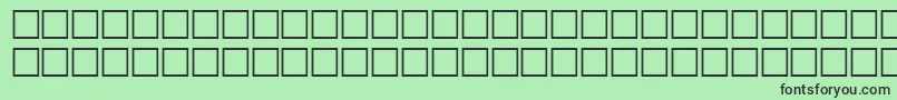 フォントMcsAbhaSUNormal. – 緑の背景に黒い文字