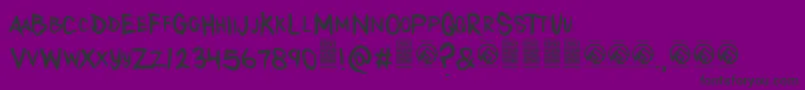 AnytakersRegular Font – Black Fonts on Purple Background