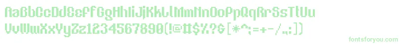 Police V5Eastergothic – polices vertes sur fond blanc