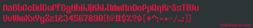 V5Eastergothic Font – Red Fonts on Black Background