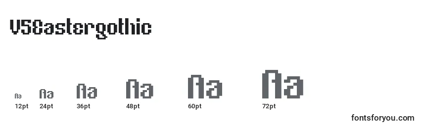 V5Eastergothic Font Sizes