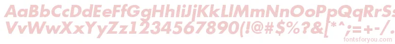 Futur12 Font – Pink Fonts on White Background