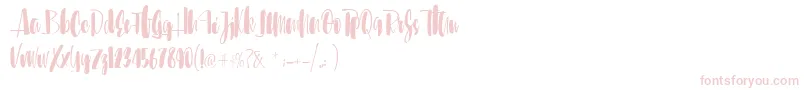 Saiba mais sobre a fonte Sunbreath Fonte Sunbreath – fontes rosa em um fundo branco
