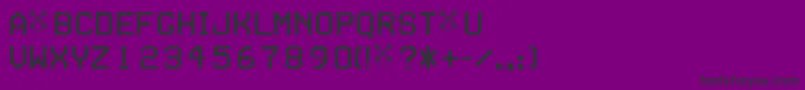 Seriesb Font – Black Fonts on Purple Background
