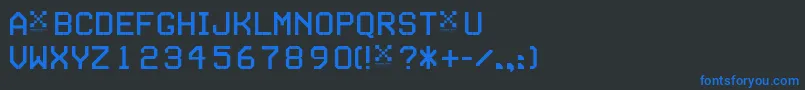 Lisätietoja Seriesb-fontista Seriesb-fontti – siniset fontit mustalla taustalla