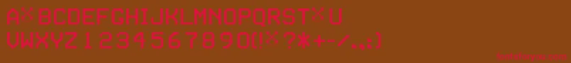 Seriesb Font – Red Fonts on Brown Background