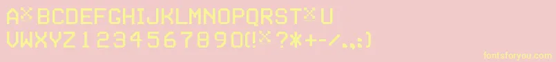 Seriesb Font – Yellow Fonts on Pink Background