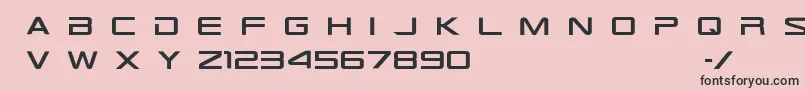 Tr909 Font – Black Fonts on Pink Background