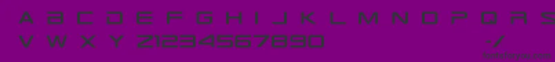 Tr909 Font – Black Fonts on Purple Background