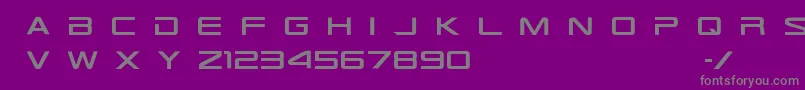 Tr909 Font – Gray Fonts on Purple Background