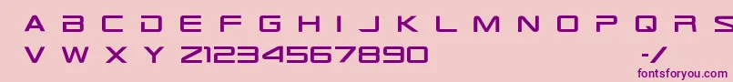 Tr909 Font – Purple Fonts on Pink Background
