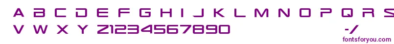 Tr909 Font – Purple Fonts on White Background