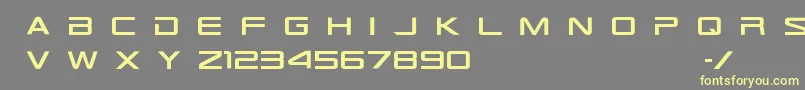 Tr909 Font – Yellow Fonts on Gray Background