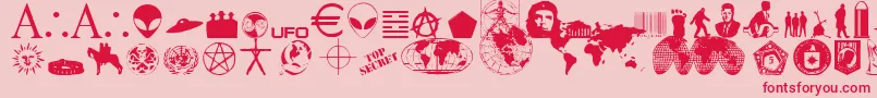 fuente Illum – Fuentes Rojas Sobre Fondo Rosa