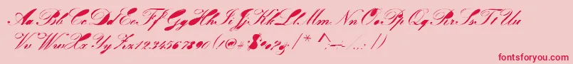 More about Velvet Font Velvet Font – Red Fonts on Pink Background