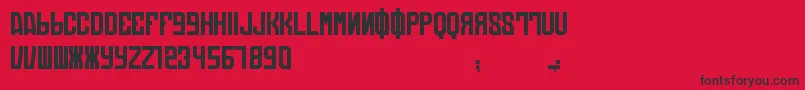 fuente DieAutomatons – Fuentes Negras Sobre Fondo Rojo