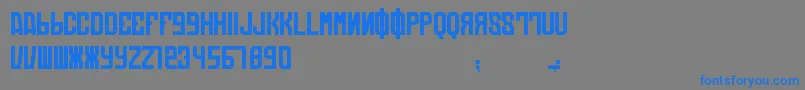 DieAutomatons Font – Blue Fonts on Gray Background