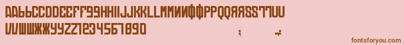 More about DieAutomatons Font DieAutomatons Font – Brown Fonts on Pink Background