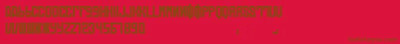 Lisätietoja DieAutomatons-fontista DieAutomatons-fontti – ruskeat fontit punaisella taustalla