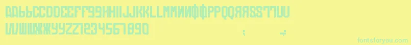 Подробнее о шрифте DieAutomatons Шрифт DieAutomatons – зелёные шрифты на жёлтом фоне