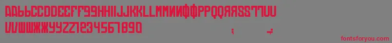DieAutomatons Font – Red Fonts on Gray Background