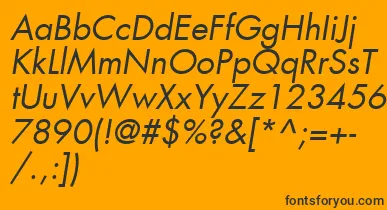 KudosBookSsiBookItalic font – Black Fonts On Orange Background