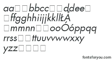 KudosBookSsiBookItalic font – polish Fonts