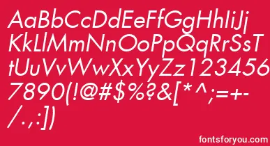 KudosBookSsiBookItalic font – White Fonts On Red Background