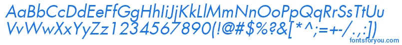 KudosBookSsiBookItalic Font – Blue Fonts on White Background