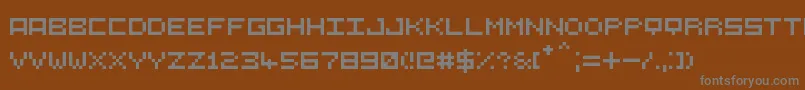 Шрифт 5СЋ5 – серые шрифты на коричневом фоне
