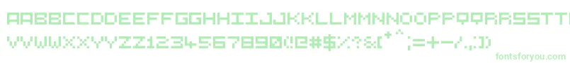 5СЋ5 Font – Green Fonts on White Background