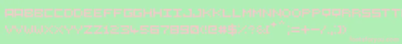 5СЋ5 Font – Pink Fonts on Green Background