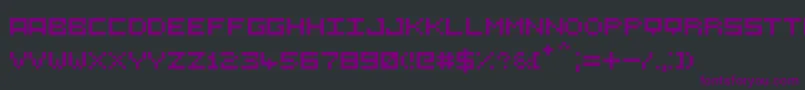 Шрифт 5СЋ5 – фиолетовые шрифты на чёрном фоне