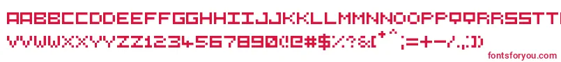 5СЋ5 Font – Red Fonts on White Background