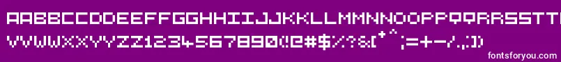 5СЋ5 Font – White Fonts on Purple Background